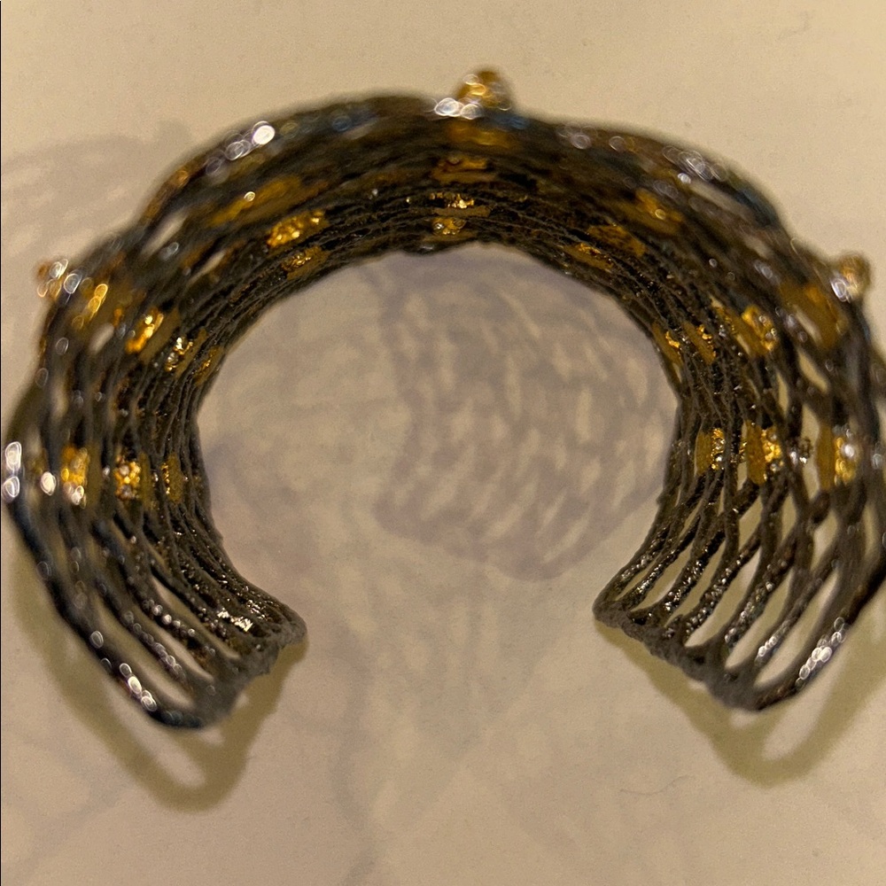 ALEXIS BITTAR exquisite VINTAGE cuff bracelet! - Picture 4 of 4